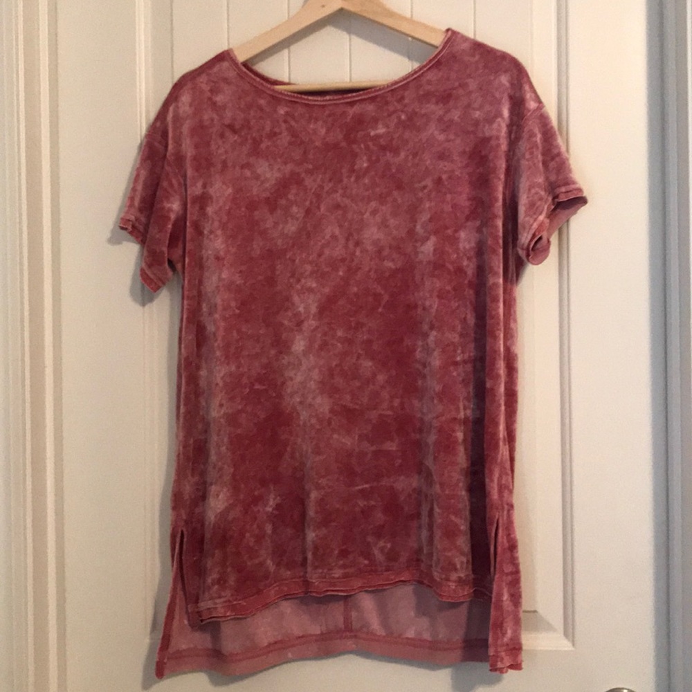 velvet loose shirt